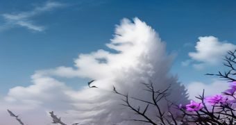 爱恋千鸟角色碧空与朱鹭的双人剧情画面，夕阳下情感交汇的关键场景